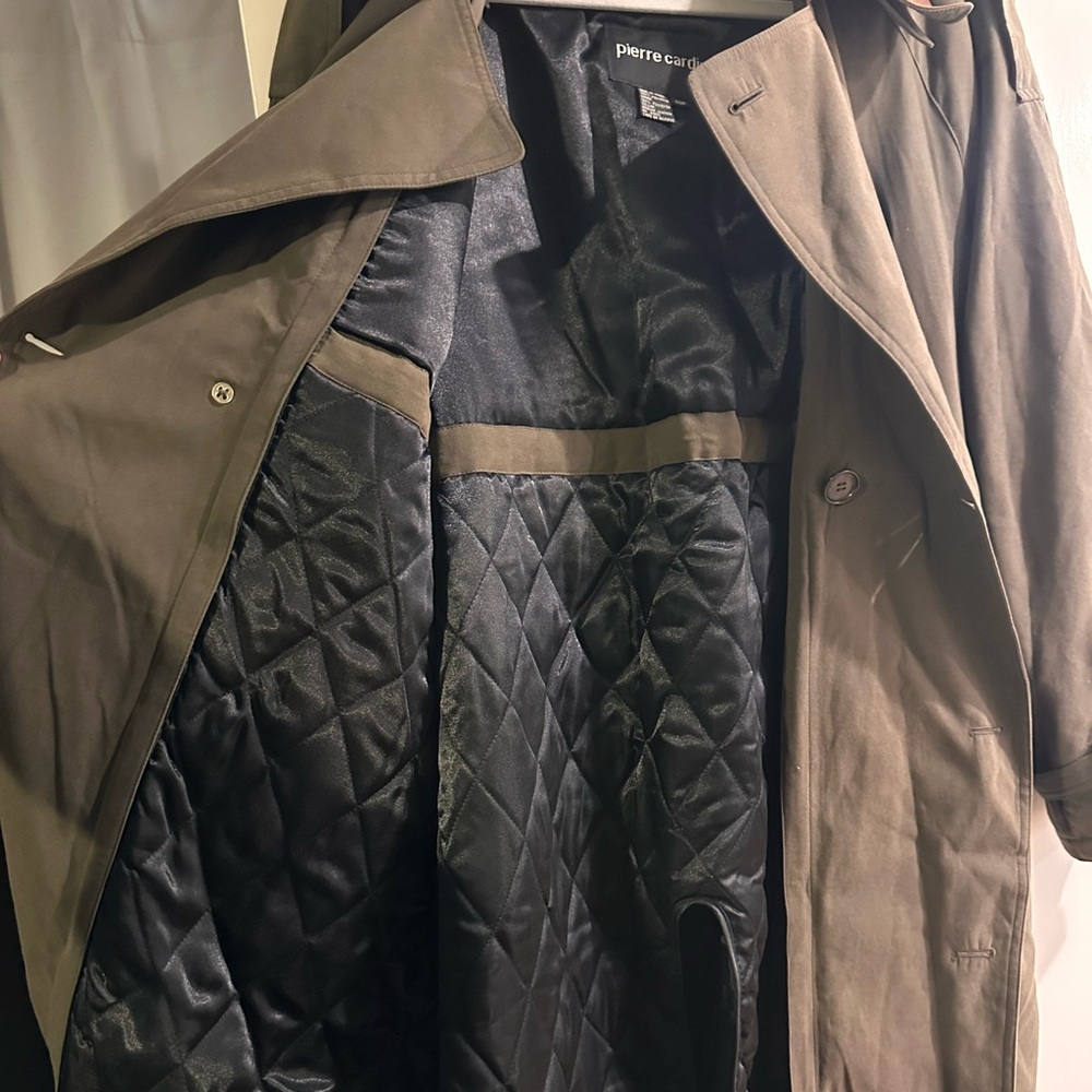 Vintage Pierre Cardin Brown Double-Breasted Trench Coat - Picture 6 of 6